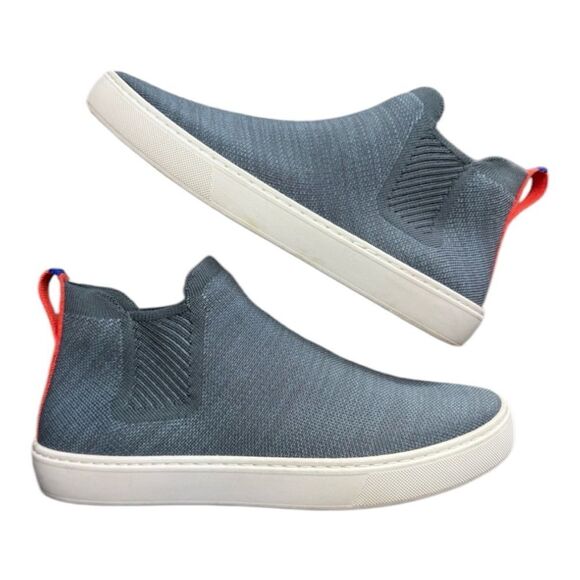 Rothy’s | Fog Melange The Chelsea Pull On Boot Ankle Hi Top Shoe‎ Gray - Picture 1 of 9